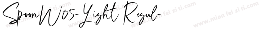 SpoonW05-Light Regul字体转换